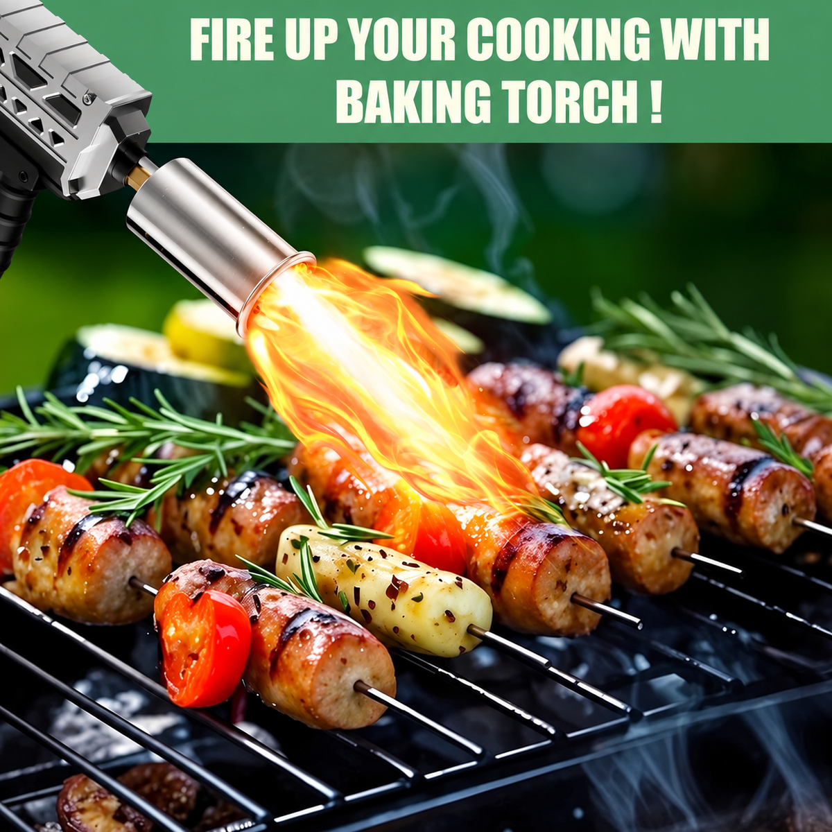 24" CSA Certified Propane Torch Gun 2462°F Adjustable Flame for BBQ